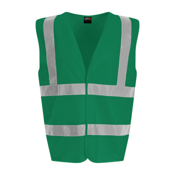 Pro RTX Hi-Vis Waistcoat Waistcoat Paramedic Green 2XL - Maple, Workwear  and Leisure Clothing