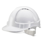 Economy Vented Safety Helmet w/ Plastic Harness