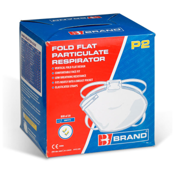 B-Brand Premium Fold Flat P2 Mask (BOX OF 20)
