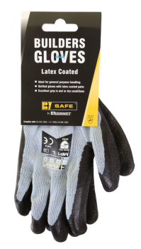 Builders Latex Black Gloves