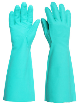 Nitrile Green 18inch Gloves