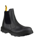 FS129 Water Resistant Pull on Safety Dealer Boots Black