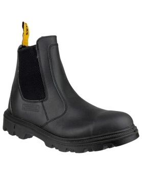FS129 Water Resistant Pull on Safety Dealer Boots Black FS129 Water Resistant Pull on Safety Dealer Boots Black