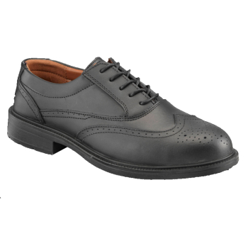 S75SM Black Safety Brogues with Steel Midsole