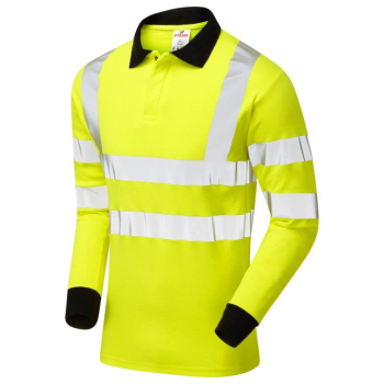 Pulsar FR-AST ARC Long Sleeve Yellow Polo Shirt