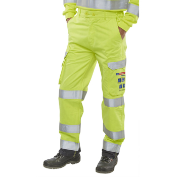 ARC Flash Hi-Viz Saturn Yellow / Navy Trousers ARC Flash Hi-Viz Saturn Yellow / Navy Trousers