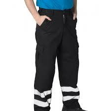 Ranks Deluxe Cargo Trousers with Hi-Vis Bands