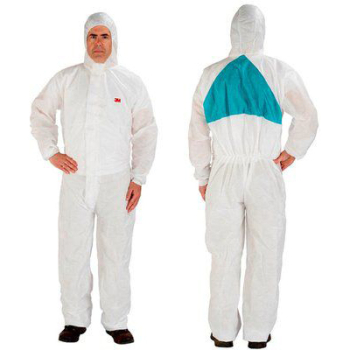 3M 4520 5/6 White/Green Disposable Coverall