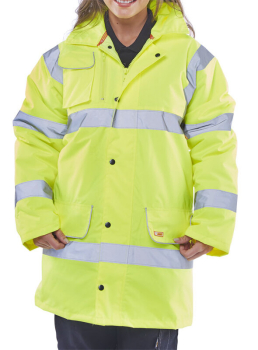 B-Seen Constructor Fleece Lined Traffic Hi-Vis Jacket B-Seen Constructor Fleece Lined Traffic Hi-Vis Jacket