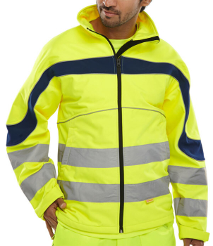 B-Seen Eton Hi-Vis Soft Shell Jacket B-Seen Eton Hi-Vis Soft Shell Jacket