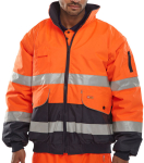 B-Seen Europa Hi-Vis Bomber Jacket B-Seen Europa Hi-Vis Bomber Jacket