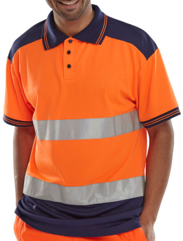 HVTT Two Tone Hi-Vis Polo Shirt HVTT Two Tone Hi-Vis Polo Shirt