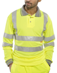 B-Seen Long Sleeve Hi-Vis Polo Shirt B-Seen Long Sleeve Hi-Vis Polo Shirt