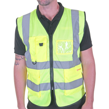 B-Seen Executive Mesh Hi-Vis Waistcoat