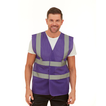 Yoko Top Cool Open Mesh 2-Band-and-Brace Hi-Vis Waistcoat Yoko Top Cool Open Mesh 2-Band-and-Brace Hi-Vis Waistcoat