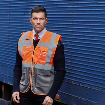 Yoko Top Cool Open Mesh 2-Band-and-Brace Exec Hi-Vis Waistcoat Yoko Top Cool Open Mesh 2-Band-and-Brace Exec Hi-Vis Waistcoat