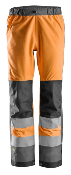 Snickers AllroundWork, Hi-Vis Waterproof Shell Trousers Class 2
