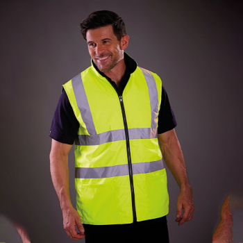 Hi-Vis Reversible Fleece Bodywarmer Hi-Vis Reversible Fleece Bodywarmer