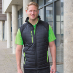 Result Black Compass Padded Soft Shell Gilet