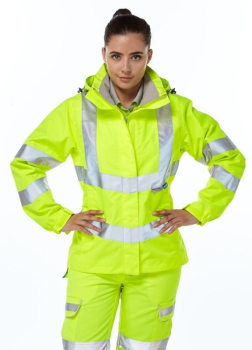 Pulsar Ladies Unlined Hi-Vis Storm Coat Pulsar Ladies Unlined Hi-Vis Storm Coat