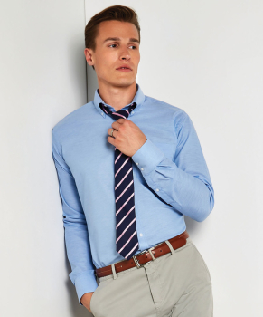 Kustom Kit Slim Fit Workwear Oxford Long Sleeve Shirt Kustom Kit Slim Fit Workwear Oxford Long Sleeve Shirt