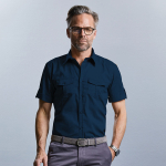 Russell Roll-Sleeve Short Sleeve Shirt Russell Roll-Sleeve Short Sleeve Shirt