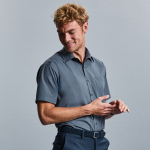 Russell Polycotton Easycare Poplin Short Sleeve Shirt Russell Polycotton Easycare Poplin Short Sleeve Shirt