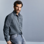 Russell Easycare Poplin Long Sleeve Shirt