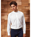 Premier Banded Collar Grandad Long Sleeve Shirt Premier Banded Collar Grandad Long Sleeve Shirt