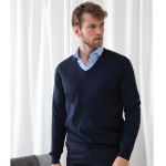 Henbury 12 Gauge V-Neck Jumper