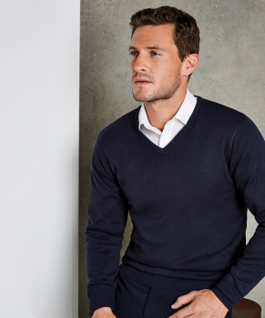 Kustom Kit Arundel V-Neck Sweater (classic fit) Kustom Kit Arundel V-Neck Sweater (classic fit)