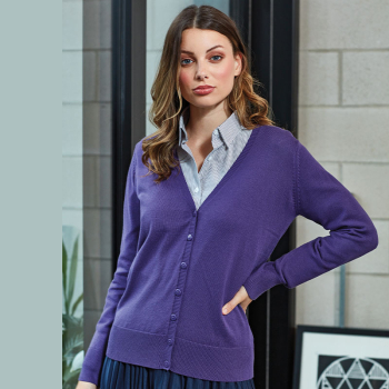 Premier Women's Button-through Knitted Cardigan