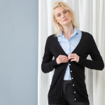 Henbury Women's V-Button Cardigan