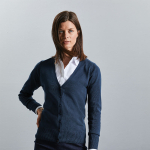 Russell Women's V-Neck Knitted Cardigan