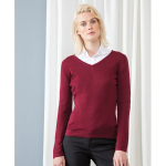 Henbury Women's 12 Gauge V-Neck Jumper