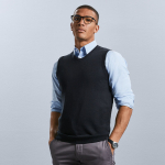 Russell V-Neck Sleeveless Knitted Sweater