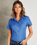Kustom Kit Workplace Oxford Short Sleeve Blouse