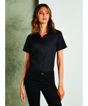 Kustom Kit Poplin Short Sleeve Blouse Kustom Kit Poplin Short Sleeve Blouse