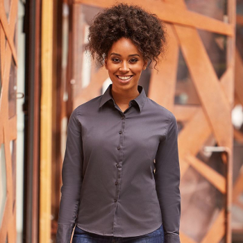Russell Classic Twill Long Sleeve Blouse