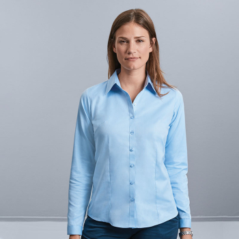 Russell Herringbone Long Sleeve Blouse Russell Herringbone Long Sleeve Blouse