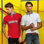 Asquith & Fox Men's Chambray Button-down Collar Polo Asquith & Fox Men's Chambray Button-down Collar Polo