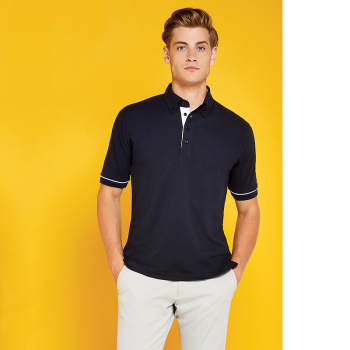 Kustom Kit Button-down Collar Contrast Polo (classic fit)