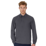 B&C Heavymill Long Sleeve Polo