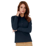 B&C Safran Pure Long Sleeve Polo /Women