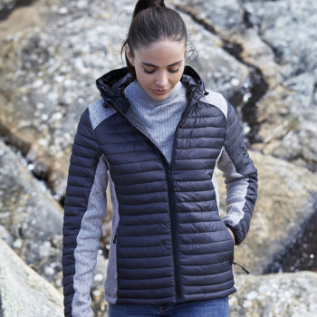 Tee Jays Ladies' Hooded Outdoor Crossover Jacket Tee Jays Ladies' Hooded Outdoor Crossover Jacket