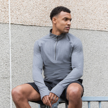 Tombo Long-Sleeved ¼ Zip Top Tombo Long-Sleeved ¼ Zip Top