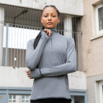 Tombo Women's Long-Sleeved ¼ Zip Top