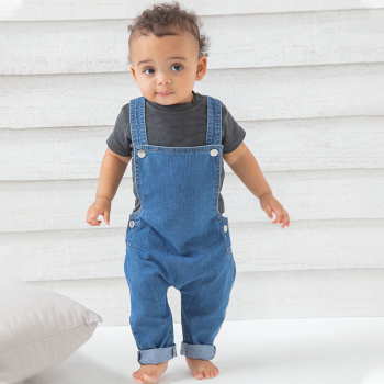 Babybugz Baby Rocks Denim Dungarees Babybugz Baby Rocks Denim Dungarees
