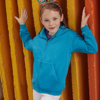 Fruit of the Loom Kids Classic Hooded Sweatshirt Jacket