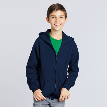 Gildan Heavy Blend Youth Full-Zip Hooded Sweatshirt